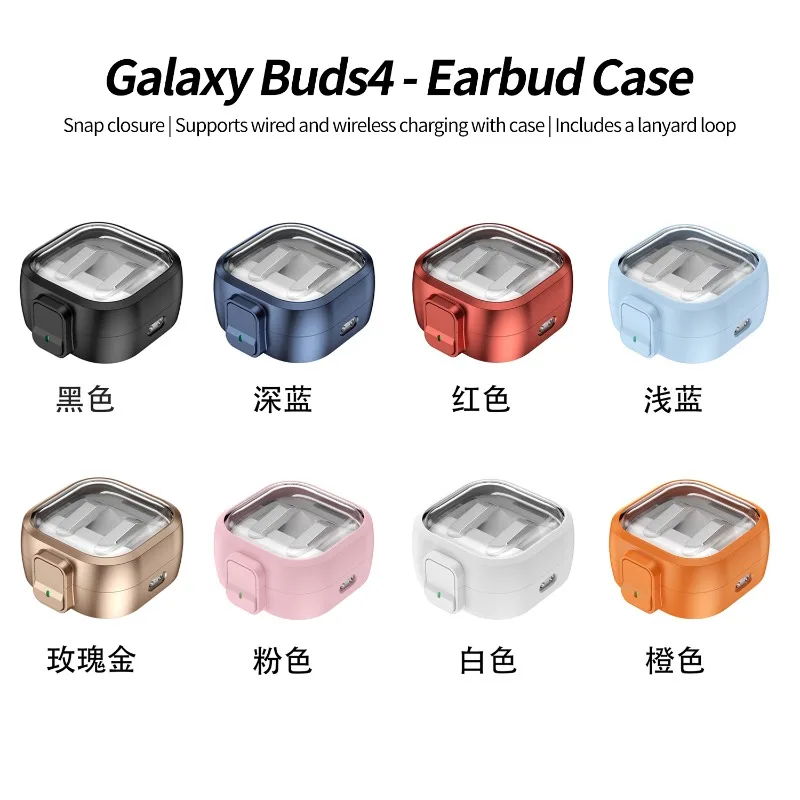 Secure Lock Earphone Case with Built-In Phone Stand and Anti-Lost Ring
