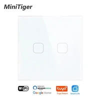 EU/UK Standard Tuya Smart Life Glass Panel Light Touch Switch Voice Control Light Wireless Touch Wall Switch - Image 4