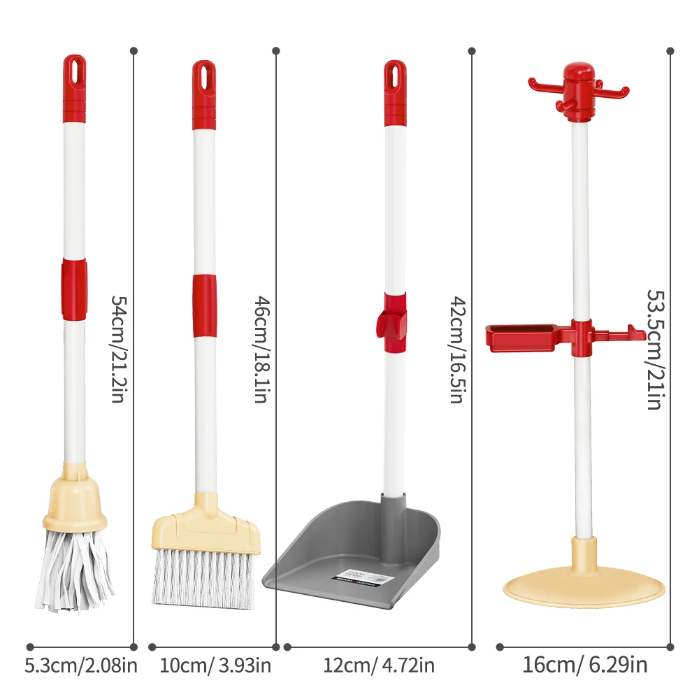 Cleaning Toys Children's Pretend Play Cleaning Set and Sanitation Simulation Broom Vacuum Cleaner Tool Toy For Children Gift