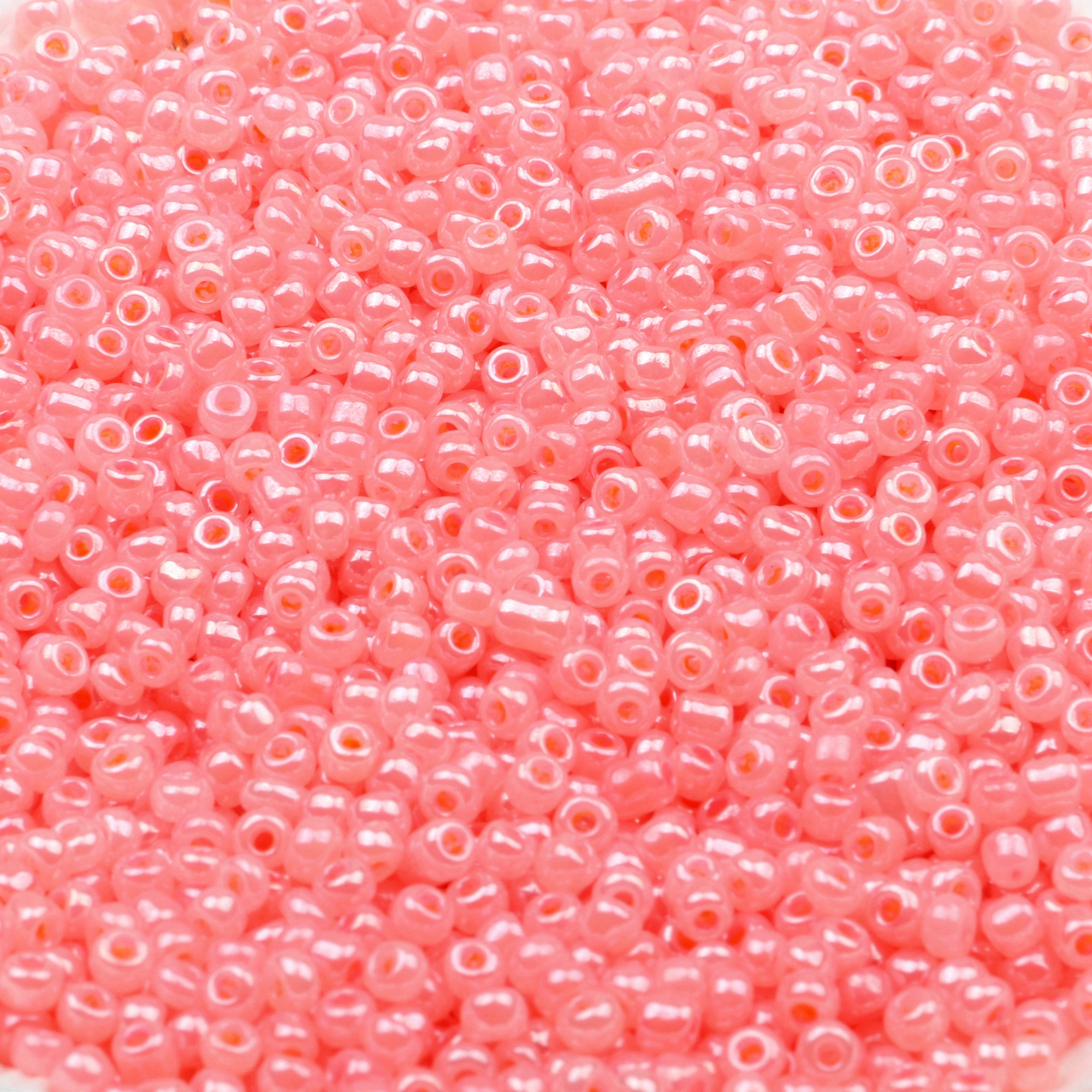 3 mm, 25 g/700 Stück, glänzende Glasperlen, Pastellfarben, 8/0, bunt, undurchsichtig, Mix, Mini-Rocailles-Perlen für die Schmuckherstellung, DIY, GSB-A – Detail 7