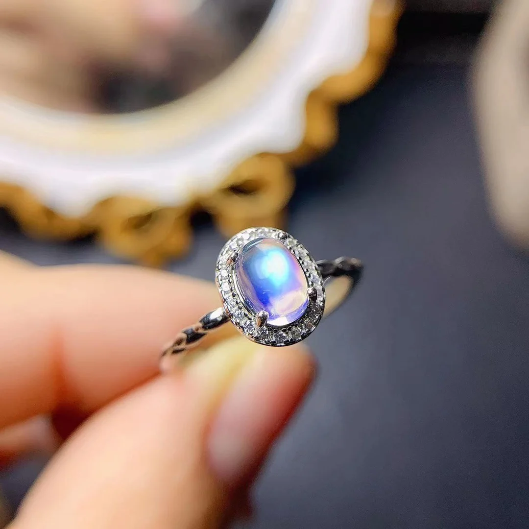 Icy Blue Moonstone Rings – Outrage Jewellers