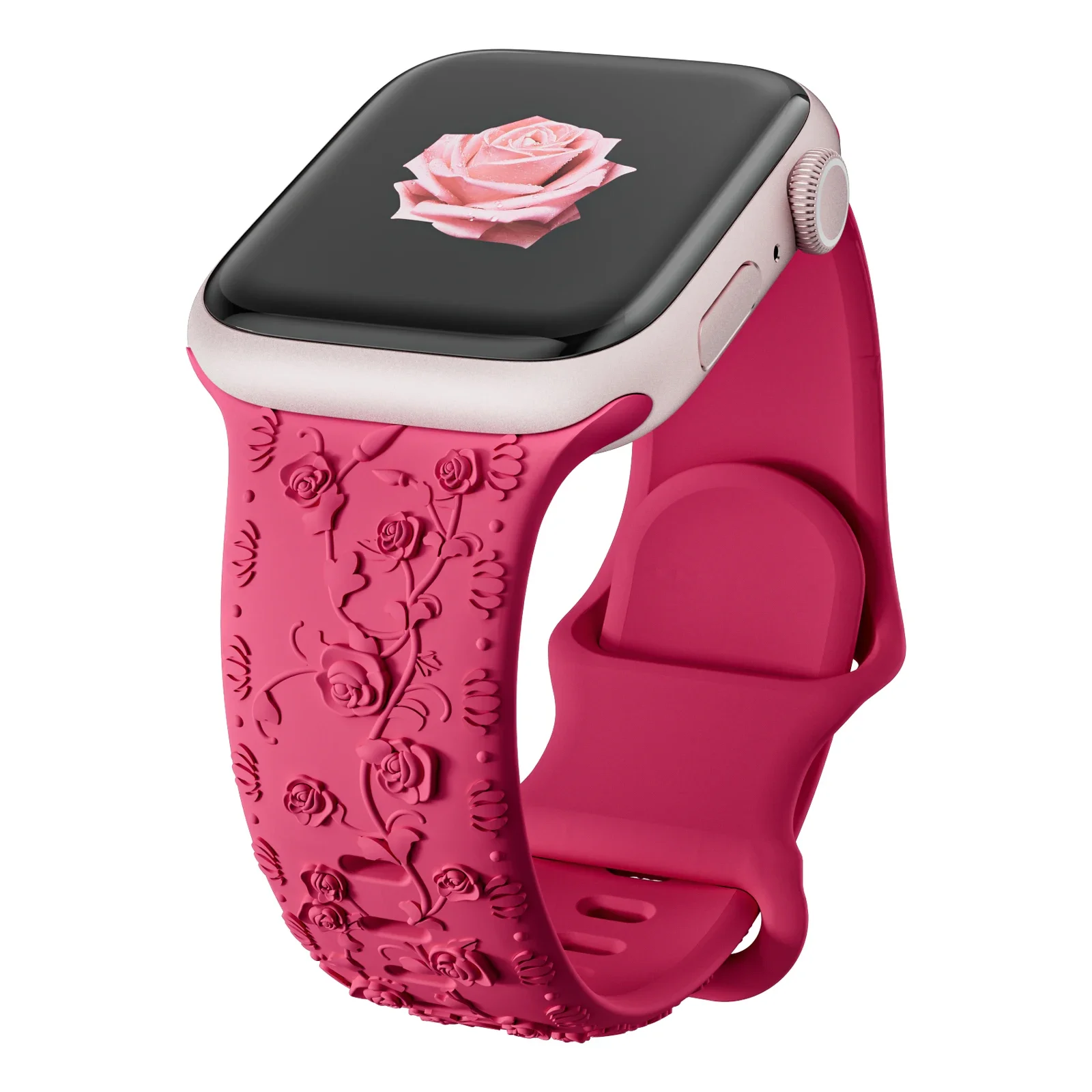 Rose Engraved Straps