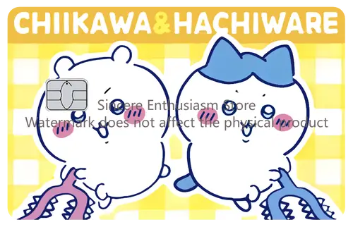 Cartoon Kawaii Chiikawas Credit Card Skin Stickers Cute Matte Sticker for VISA JCB Mastercard and Other IC Card Decorative - Image 12