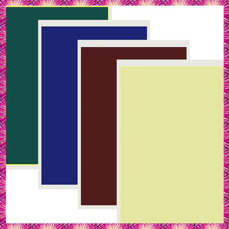 LUWEI 4Pieces Coloful Laser Engraving Marking Paper 39X27cm Engraving Color Paper Laser Marking For Ceramics Glass Metal