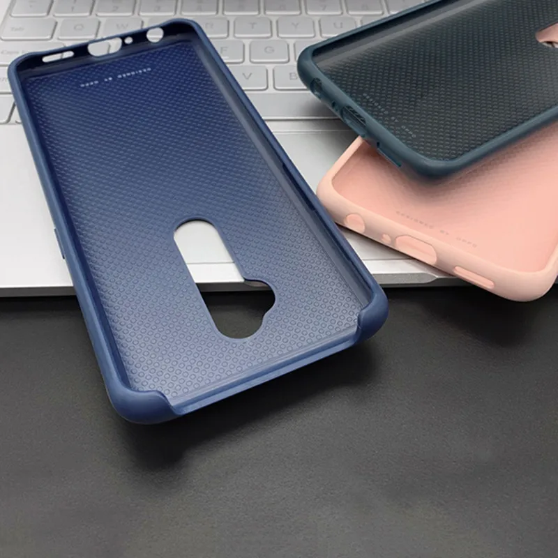 Original Case For OPPO Reno 2 official Slim Soft Leather+tpu Back Case Shockproof Rubber Skin Cover Protector Without retail box 4