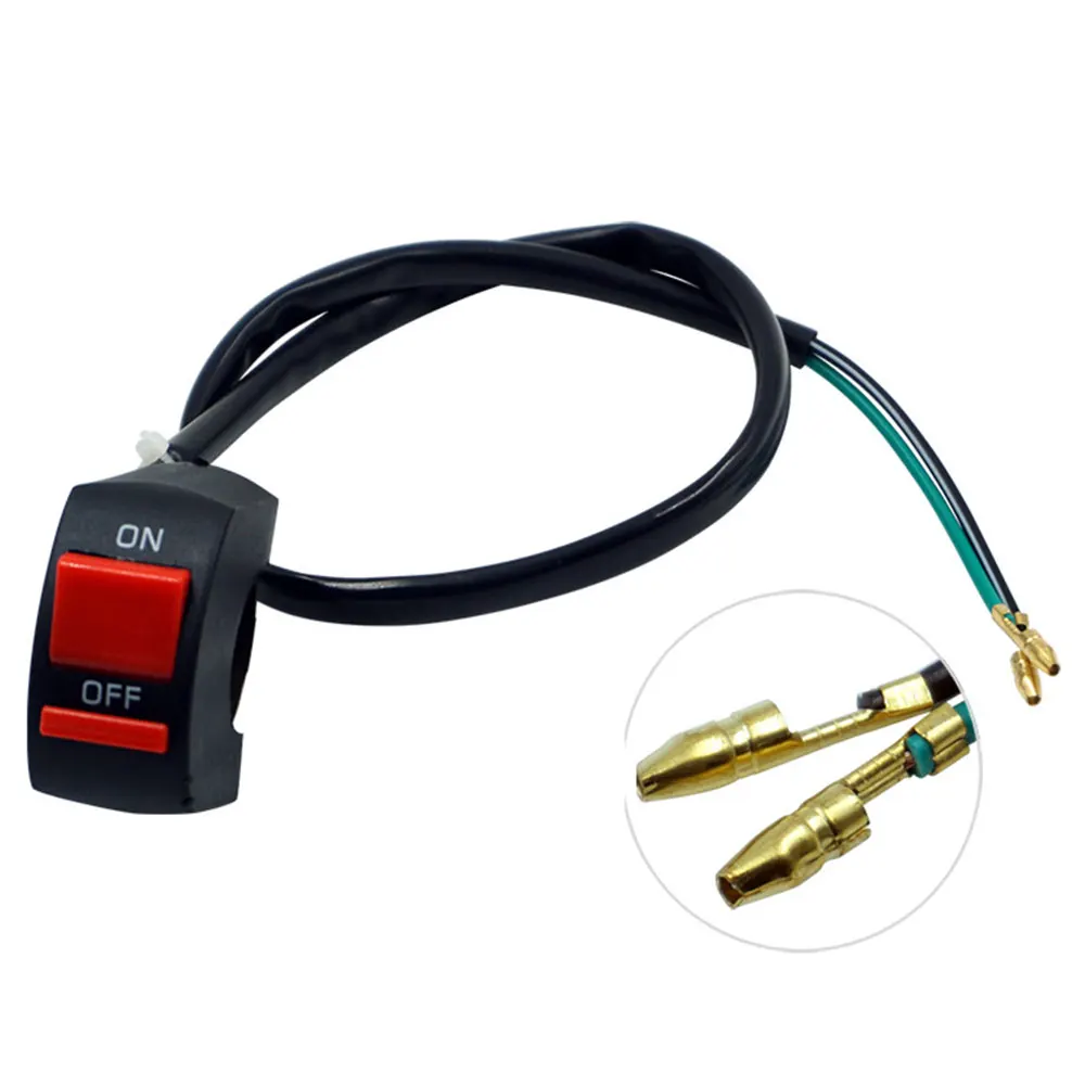 Motorcycle 22mm Handlebar Flameout Switch Motorbike ON OFF Button for Moto Bike Headlight Signal Lamp Universal Control DC12V