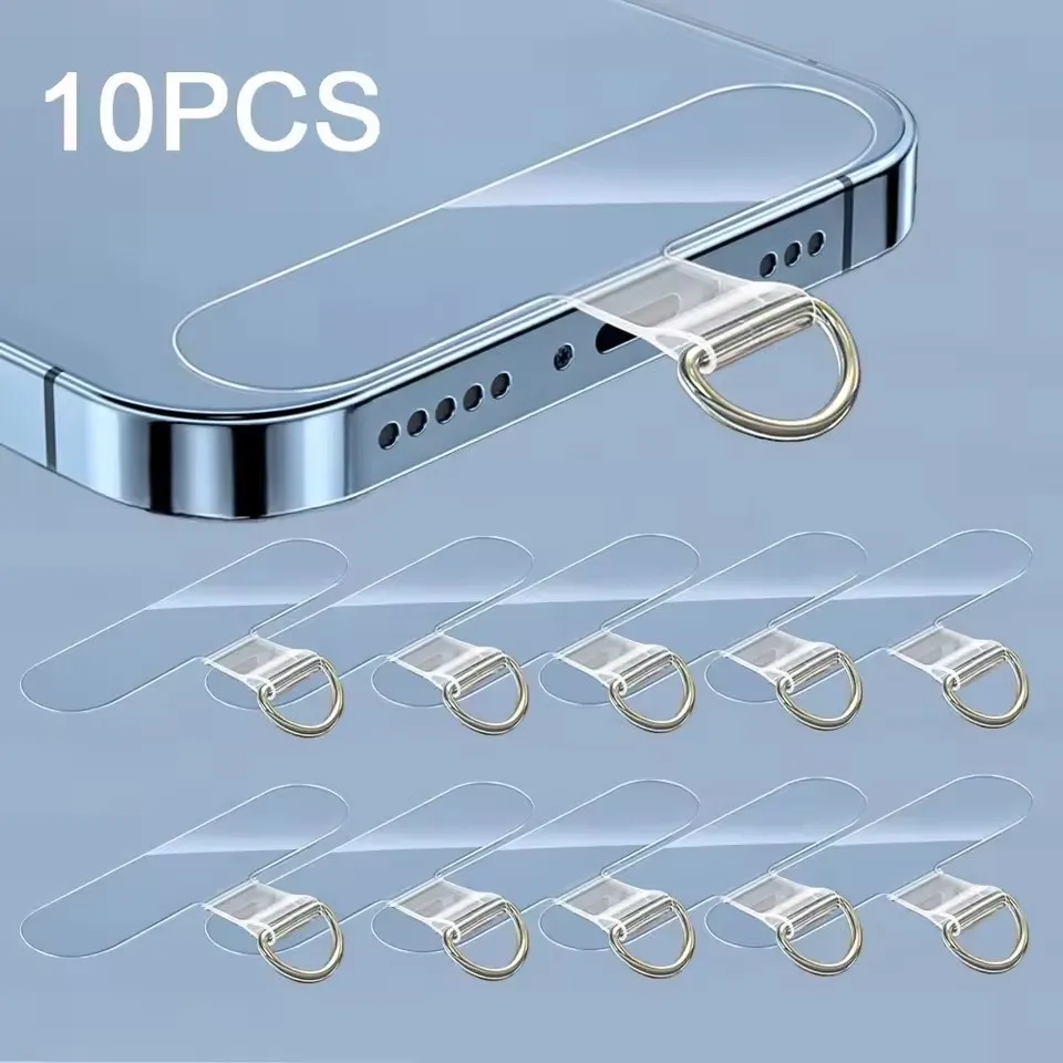 Universal Phone Tether Tab for Lanyard Attachment - Durable Plastic Patch Pad Accessory