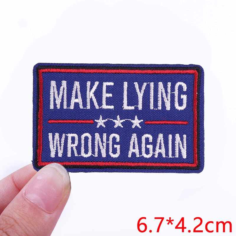 Embroidered Personality Slogan Iron-On Patch