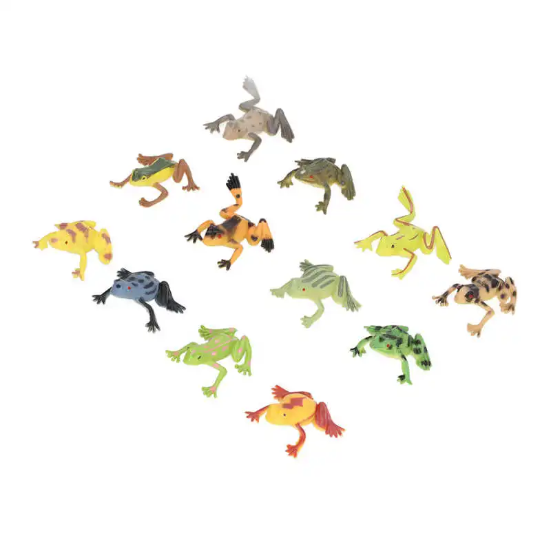 12pcs Simulated Animal Figurine Model Children Home Vivid Animal Figure Decoration Educational Toy