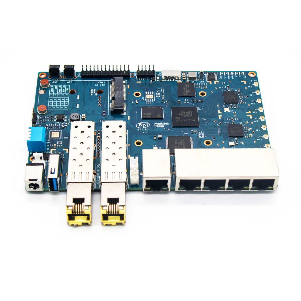 Módulo Elétrico Banana pi Compatível com Bpi-r3 Routing Board Sfp 2.5g-t - Imagem 2