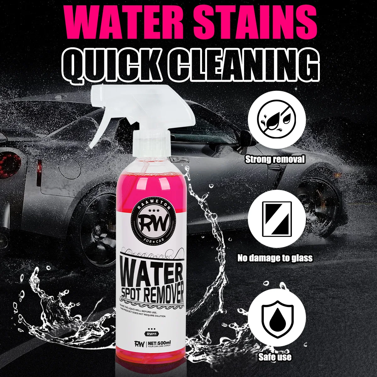 Water Spot Remover Hard Water Stain Remover For Cars Hard Water Stain  Remover For Motorcycles Glass Shower Doors Paint Windows - AliExpress