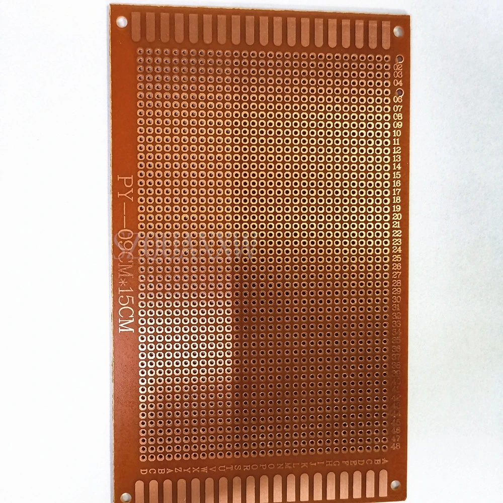 5pcs 9x15 9*15cm Single Side Prototype PCB Universal Board Experimental Bakelite Copper Plate Circuirt Board yellow 5 7 7 9 9 15cm single side universal prototype pcb universal board experimental bakelite copper plate circuirt board diy