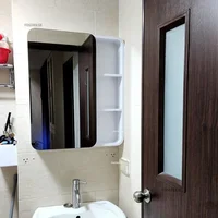 Smart Dressing Mirror Cabinet Creative Round Corner Bathroom Cabinets Luxury Home Furniture Wall-mounted Toilet Storage Cabinet 5