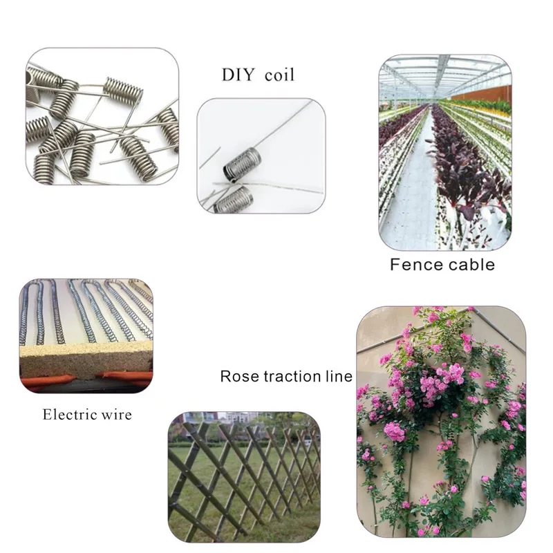 Stainless Steel Wire 1roll 304 Stainless Steel Soft/hard Steel Wire 1-100meters Diameter 0.02-3mm Single Strand Lashing Soft Iron Wire Rustproof