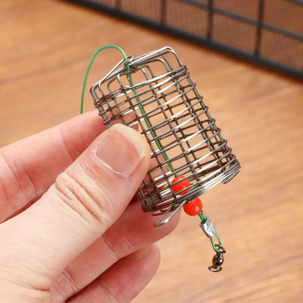 Fishing Feeder Basket Holder - Bait Cage With Iron Head For Carp Fishing, Method Feeder, 20g/30g/40g/50g Options