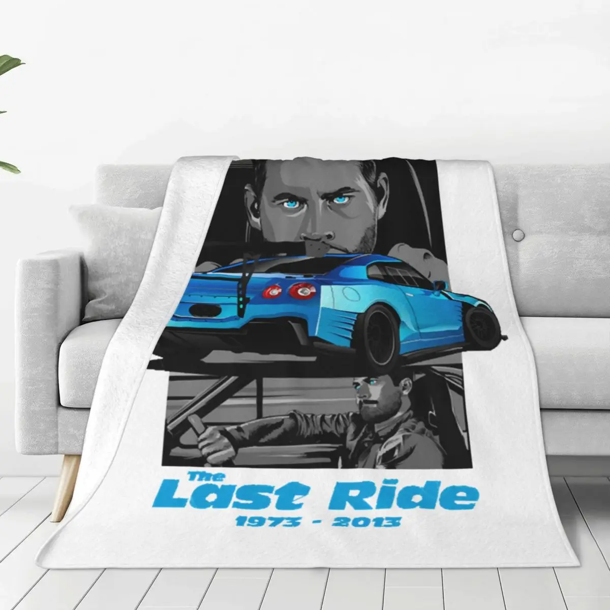 

Fast And Furious Blankets Coral Fleece Plush Spring Autumn Paul Walker The Last Ride Throw Blanket for Bedding Car Rug Piece