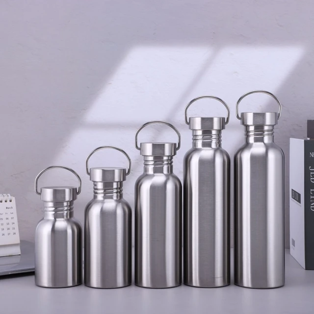 Portable Stainless Steel Water Bottle with handle 2000ml/1000ml/500ml Sports Flasks Travel Cycling Hiking Camping bicycle flask Portable Stainless Steel Water Bottle with handle 2000ml/1000ml/500ml Sports Flasks Travel Cycling Hiking Camping bicycle flask