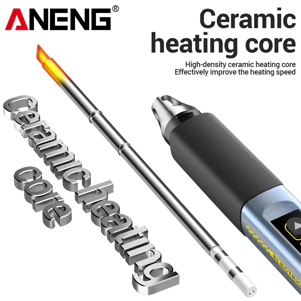 ANENG SL108 デジタル電気はんだごてキット 96 ワット高速熱調節