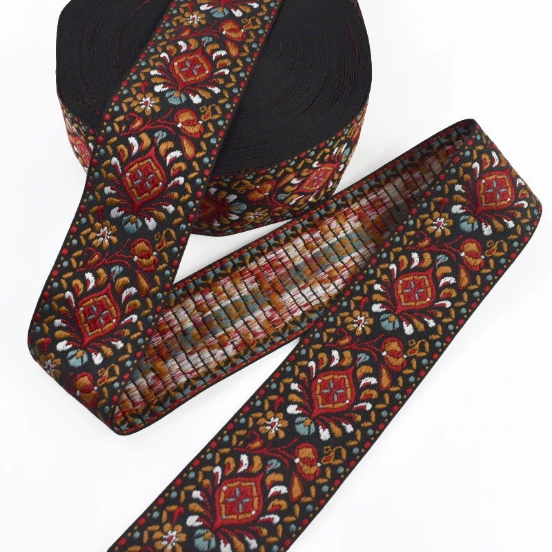 Jacquard Webbing Decorative Ribbon Band - 5cm Wide DIY Sewing Accessories