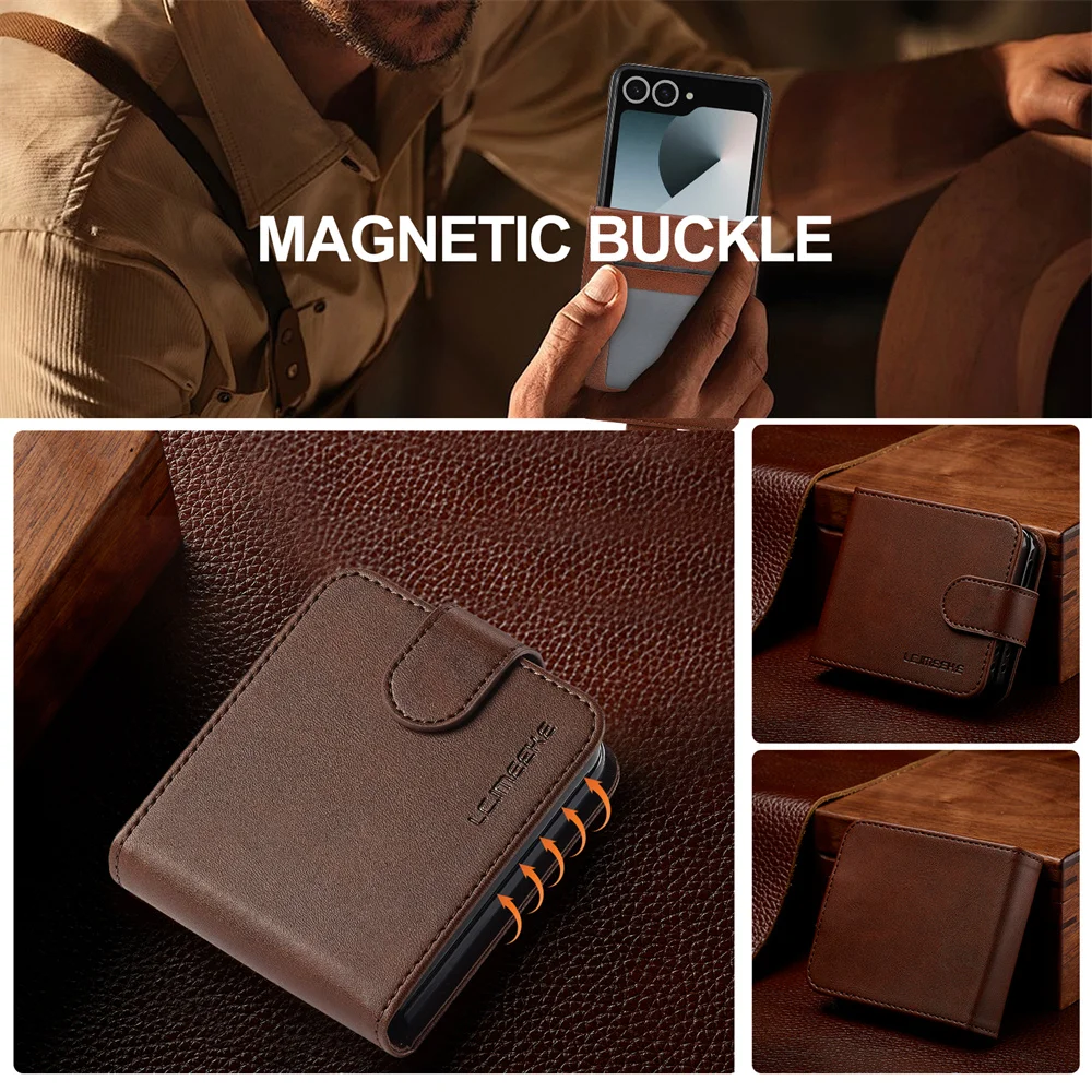 Premium Wallet Case with Card Holder - PU Leather Flip Cover