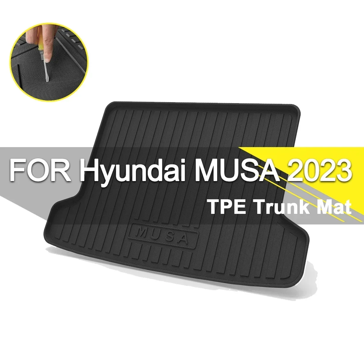 

TPE Car Rear Trunk Mat For Hyundai CUSTO ELANTRA ENCINO ix25 ix35 LAFESTA MISTRA MUSA PALISADE REINA SANTAFE SONATA TUSCON VERNA