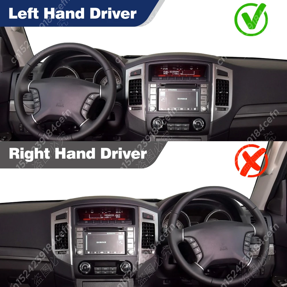 Car Dashboard Cover For Mitsubishi Pajero Montero 2007-08 09 10 11 12 13 14 15 16 Dash Mat Anti-UV Carpets Car Accessories auto accessories car mats accessories