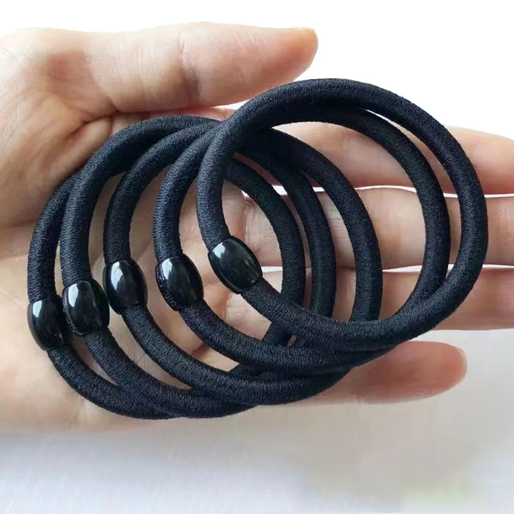 50Pcs High Quality Elastic Hair Bands For Women Ring Rope Ponytail Holder Girls Headband Work Sports Travel Hair Accessories 8mm wide rashionable punk retro ancient egypt arabic roman numeral 316 stainless steel hollow neutral casual sports ring jewelry