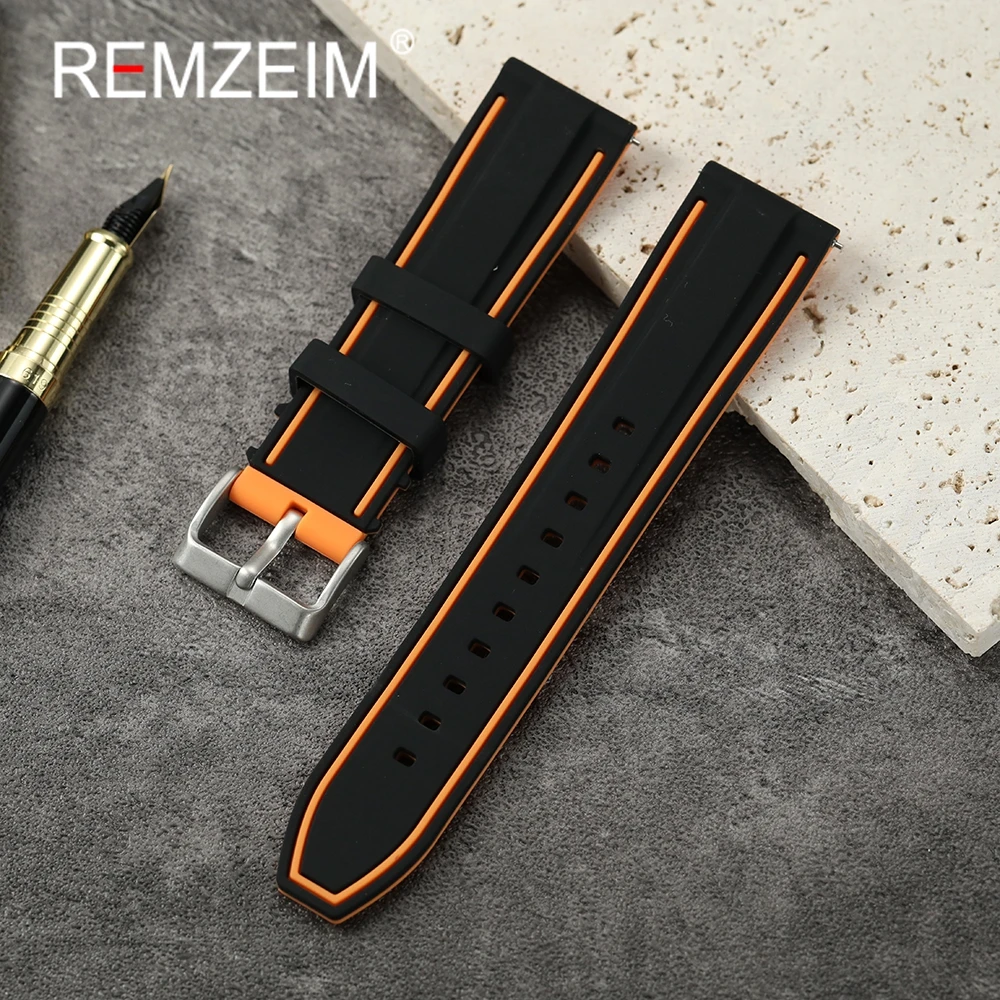 Premium Quick Release Silicone Sport Strap - Soft, Durable Rubber Wristband