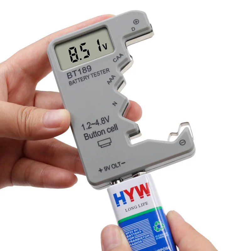 30pcs Digital Display Battery Tester Batteries Abs Insulation Plastic for Testing Battery Capacity and Voltage