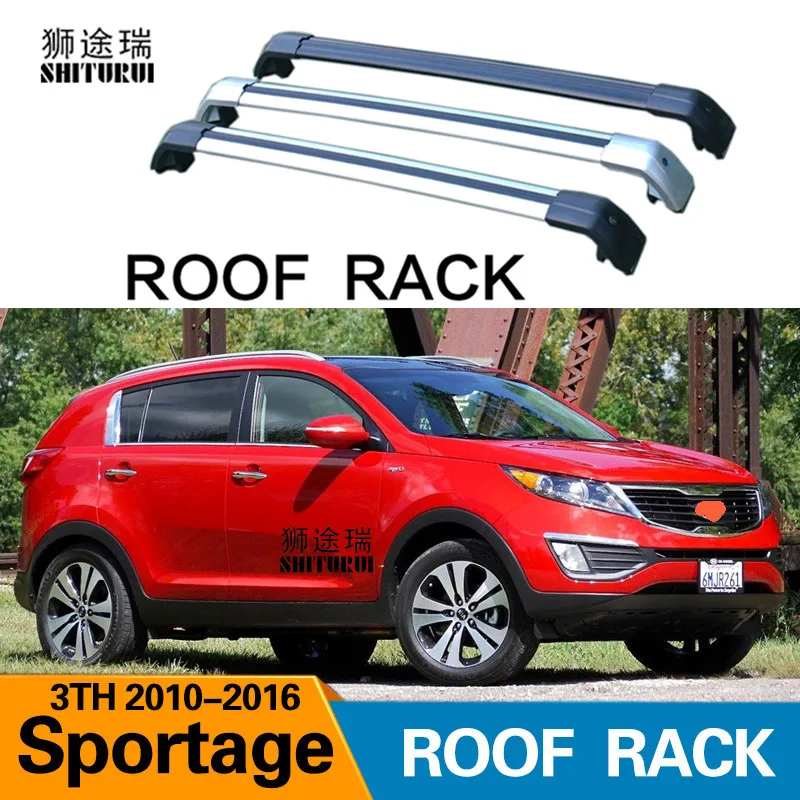 2Pcs Roof bars For SPORTAGE (SL) 3TH 2010-2016 Aluminum Alloy Cross Rails Roof Rack Luggage Carrier - AliExpress