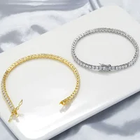 Factory Price D VVS1 Moissanite Tennis Bracelet 925 Sterling Silver Single Row Classics with GRA Bracelets for Women Man Jewelry