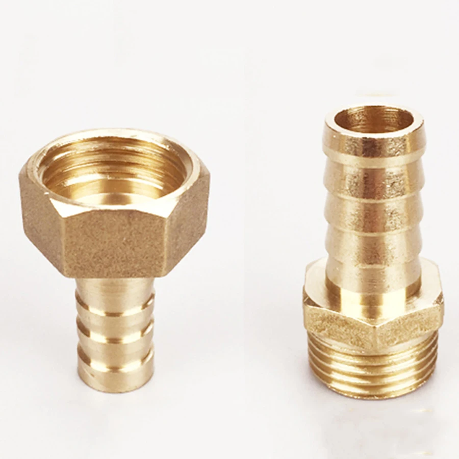 Pipe Fitting 4/ 6/8/10/12/14mm 16mm 19mm 20mm 25mm Hose Barb TO 1/8" 1/4" 3/8" 1/2" 3/4" 1" BSP Female Male Brass Gas Connector