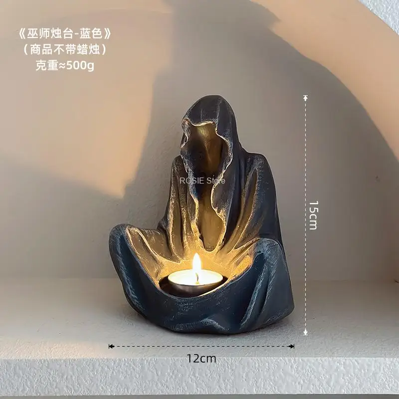 Wizard Resin Candle Holders Candlestick Fashion Wedding Table Candle Stand Exquisite Candlestick Halloween Decoration candle holders