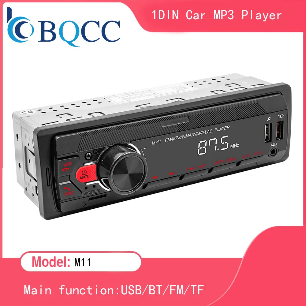 Car Radio Stereo Player Digital Bluetooth MP3 FM with AUX Input