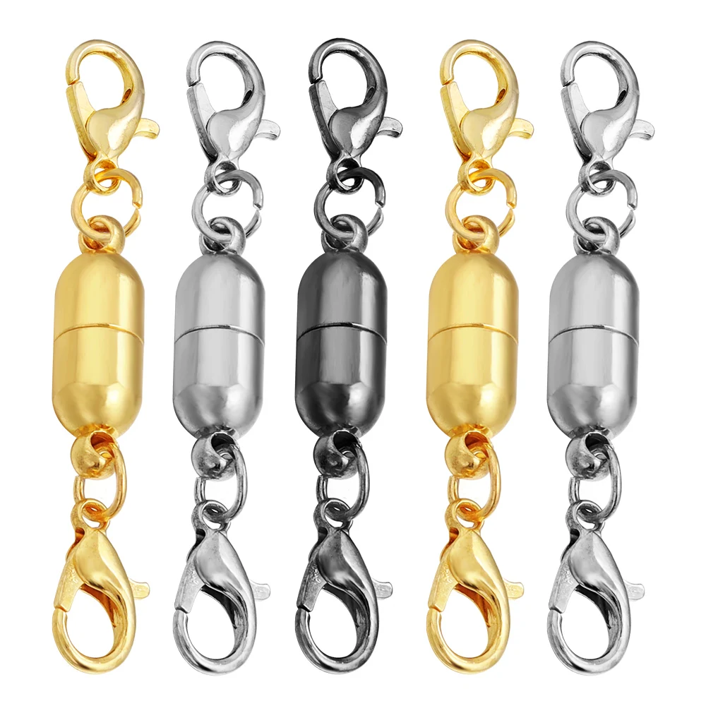 Tiparts 8 pcs Necklace Extender Bracelet Extender Gold Silver Chains Set  with Lobster Clasps,Length: 6 4 3 2