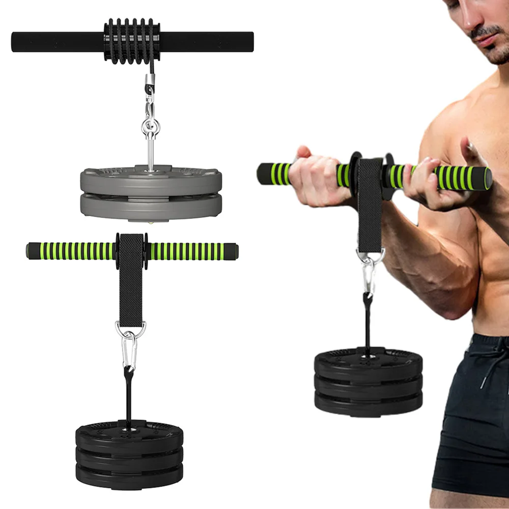 Arm Strength Trainer Forearm Strength Trainer Wrist Training Arm Workout Roller Muscle Exercises Bar Waist Roller Equipment Gym Fitness Accessories
