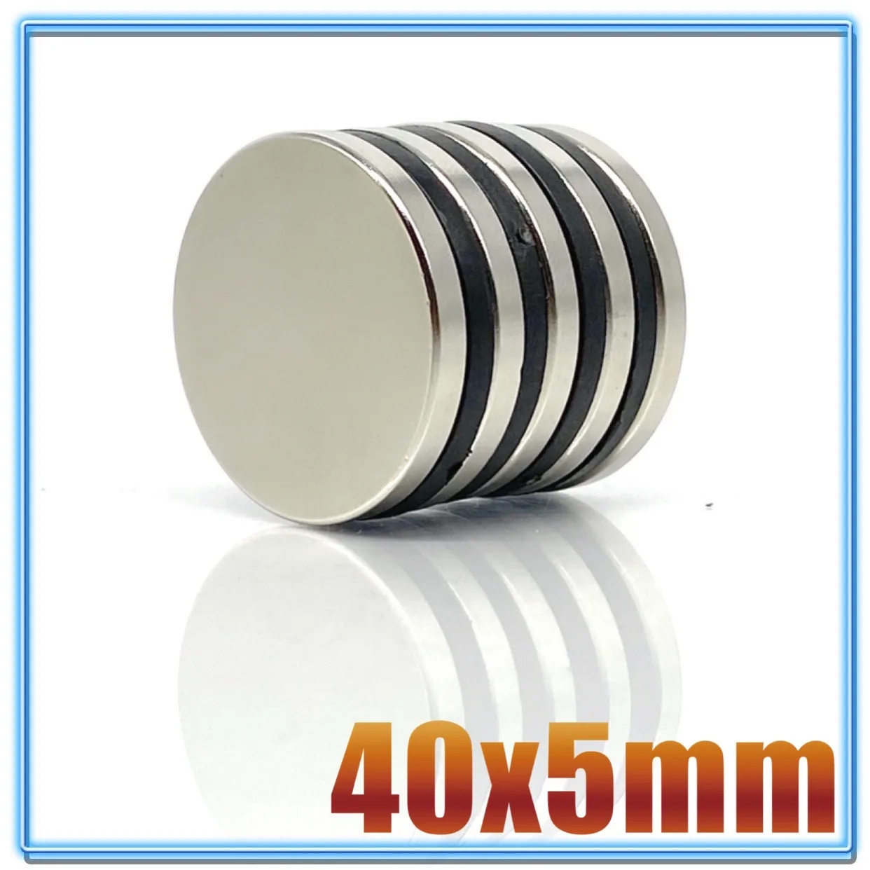1-10Pcs Sheet 40mm X 5mm Disc Strong Neodymium Magnet 40x5mm rare earth Permanent magnetic Big Round Magnets neodymium magnets round magnets