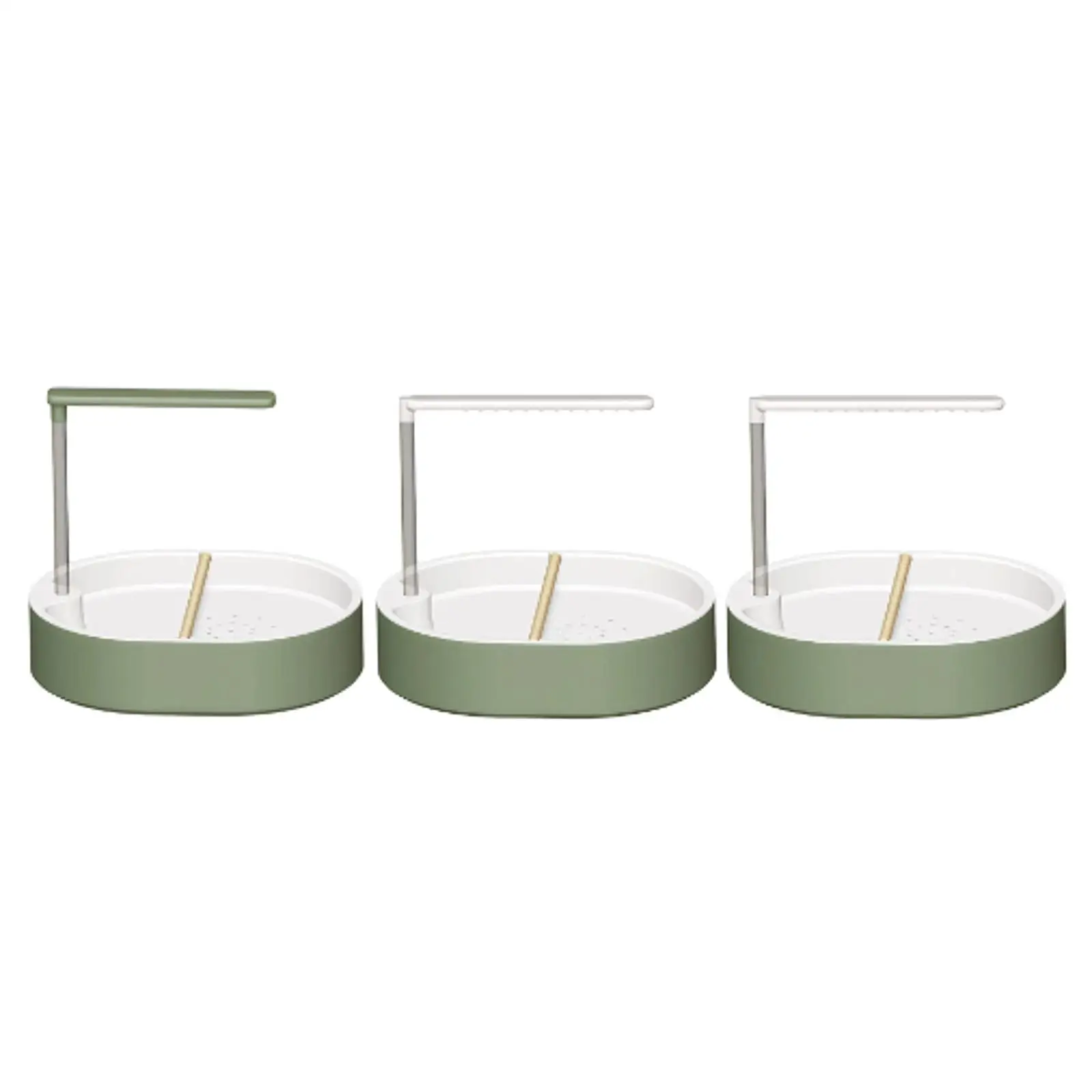 Automatic Bird Bathtub Versatile Indoor Cage Accessories Budgie Bathing Easy Setup Parrot Bath Shower with Parrot Perch Bath Tub