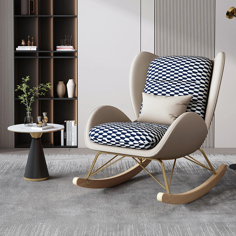 

Gaming Rocking Chair Accent Floor Designer Vanity Modern Chair Salon Bedroom Reading Sillon Individual Furniture Living Room SQC