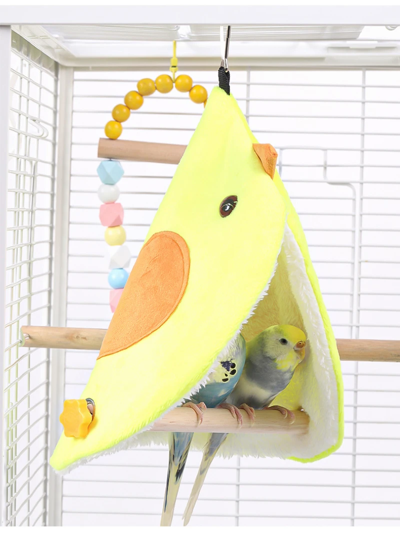 Pet Sleeping Bed,Bird Cage Accessories,Bird House,Bird Toys,Bird Nest,Bird Sleeping Bed,Bird Egg Nest Birds Parrot Nest Soft Plush Bird Parrot Hammock Parakeet Hanging Bed House Cave Cage Hut Tent Toy Bird Cage Accessories