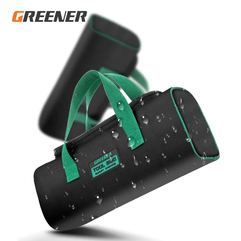 Greener 다기능 도구 가방 다목적 주머니 방수 낙하 방지 보관 가방 1680D 옥스포드 천 전기공 가방