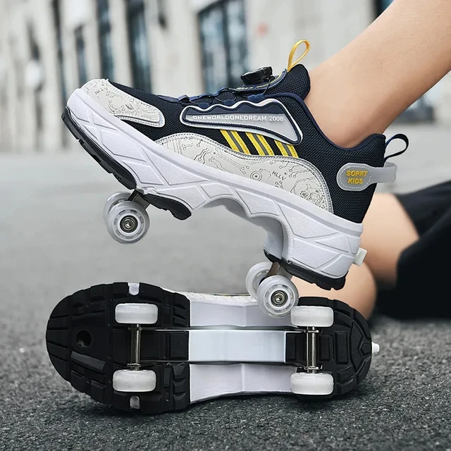 Patins À Roulettes À Déformation Pour Enfants, 4 Roues, Chaussures De  Sport, Parkour, Pour Filles Et Garçons, Baskets Unisexes - AliExpress