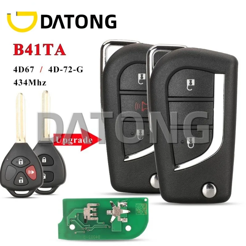 

CHANKey B41TA, модифицированный флип-телефон, 4D67/G чип 434 МГц для Toyota Hilux Camry Corolla Vios Fortuner Yaris Innova