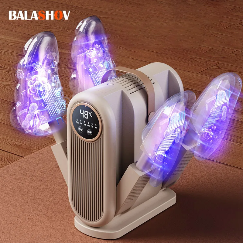 Foldable Shoe Dryer Electric Shoe and Boot Dryer Timing Control Household Shoe Warmer Portable Heater For Socks Boots 1