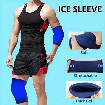 1pc Gel Ice Sleeve, Elbow Knee Ankle Ice Pack, Hand Ice Wrap, Gel Hot Cold Pack-Multipurpose And Reusable 1