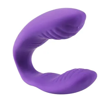Portable Mini U Shape G-spot Anal Double-head Dildo Vibrator Sex Toy for Women Couple Clitoris Stimulator Vagina Pussy Massager 5