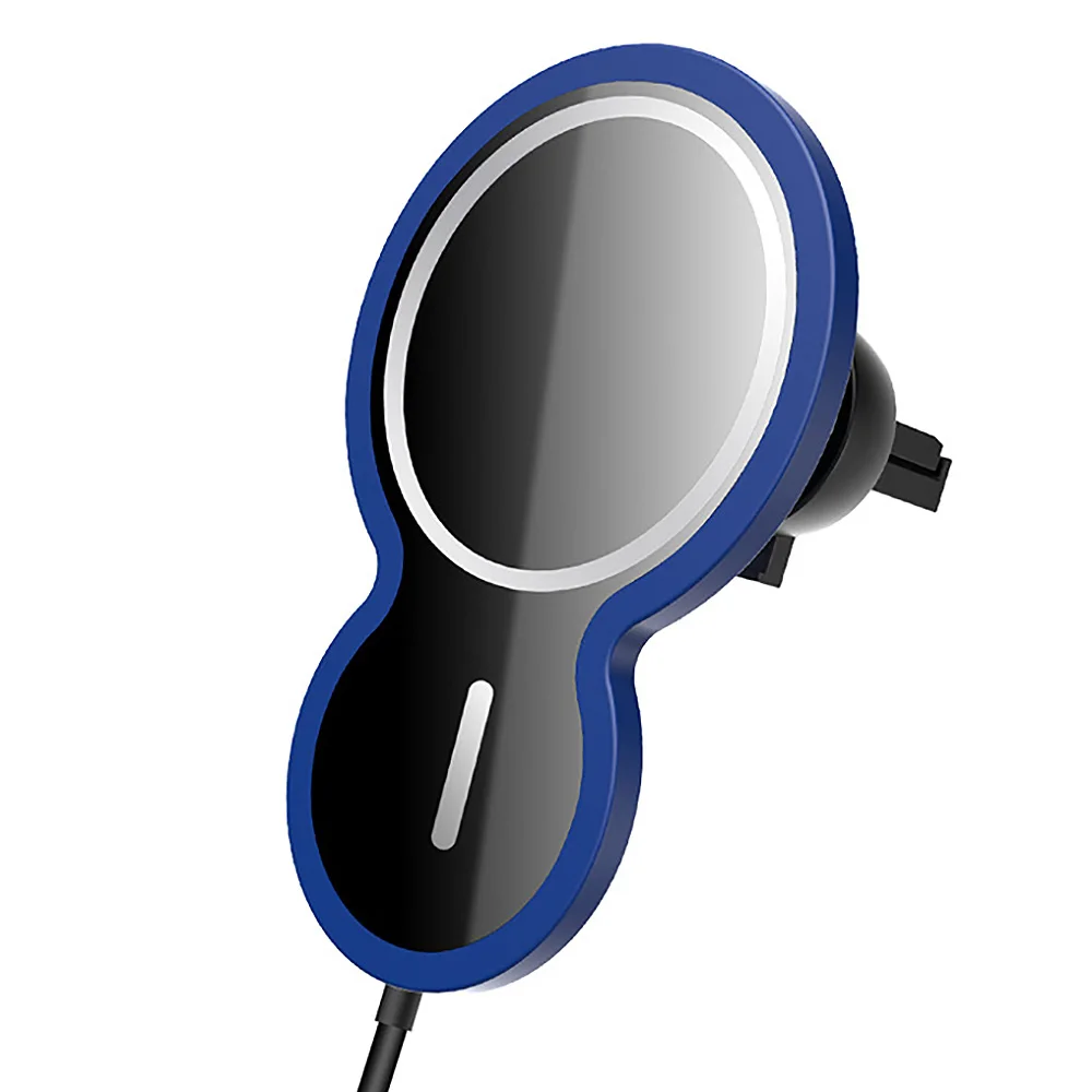 

Магнитное Беспроводное зарядное устройство, 15 Вт, беспроводное зарядное устройство, автомобильный держатель-подставка для iPhone 12 Pro Max Mini