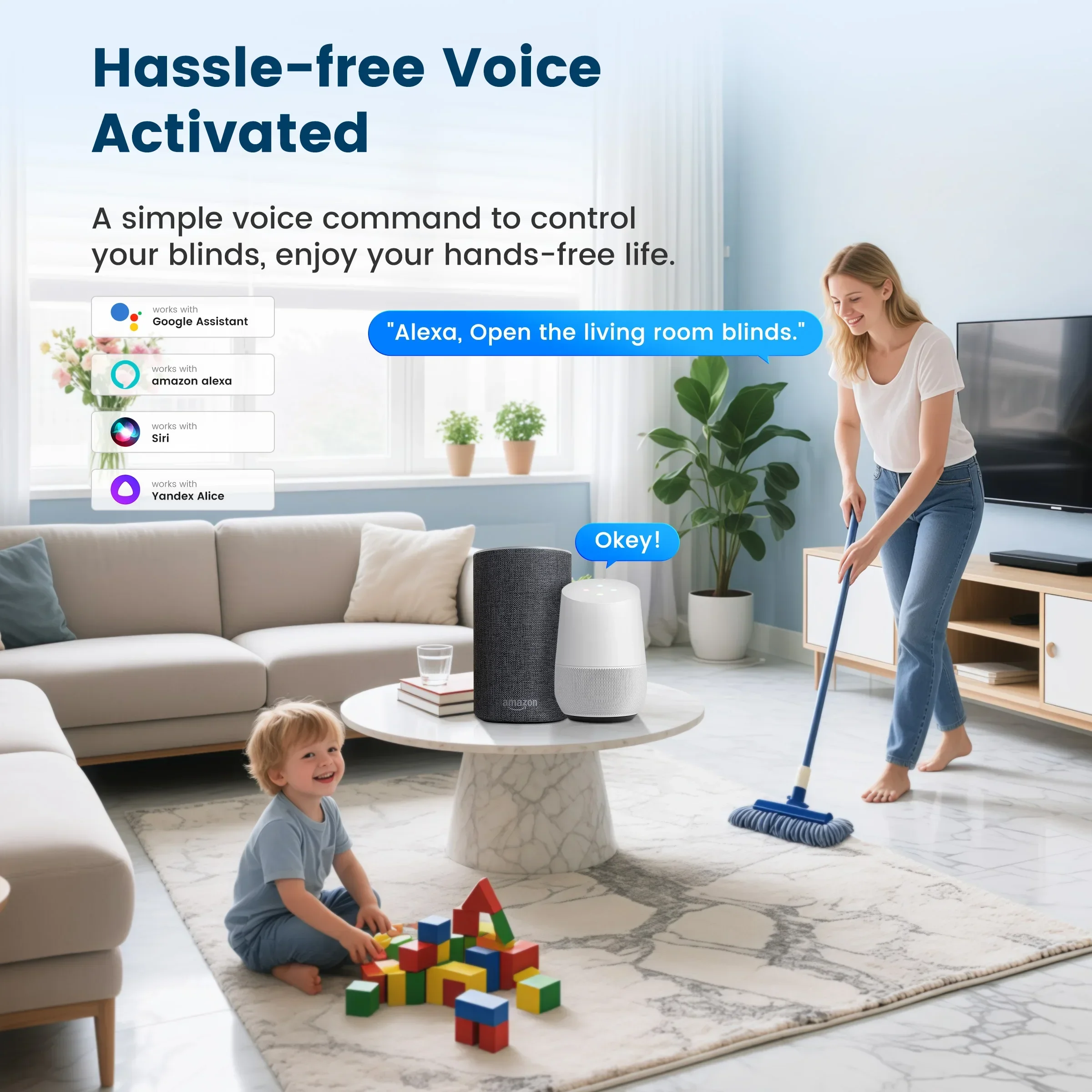 محرك ستائر ذكي واي فاي Tuya