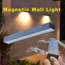 Magnetic Solar Wall Light Outdoor Lighting IP65 Waterproof Courtyard Garden Decoration Induction Solar Wall Lamp Outdoor Light