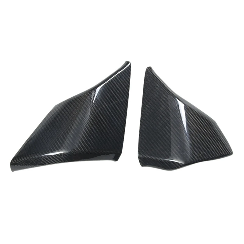 

2 шт. крышка приборной панели, боковая крышка приборной панели, аксессуары для отделки узора из углеродного волокна для Chevrolet Corvette C8 2020-2024